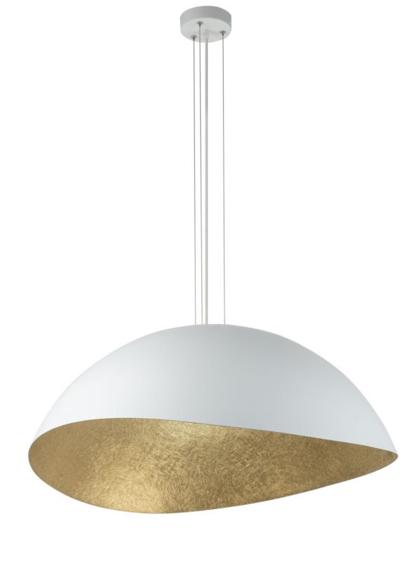 Lampa wisząca Sigma Lighting Solaris 3615 biało-złota dekoracyjna 1xE27 x 1 szt.