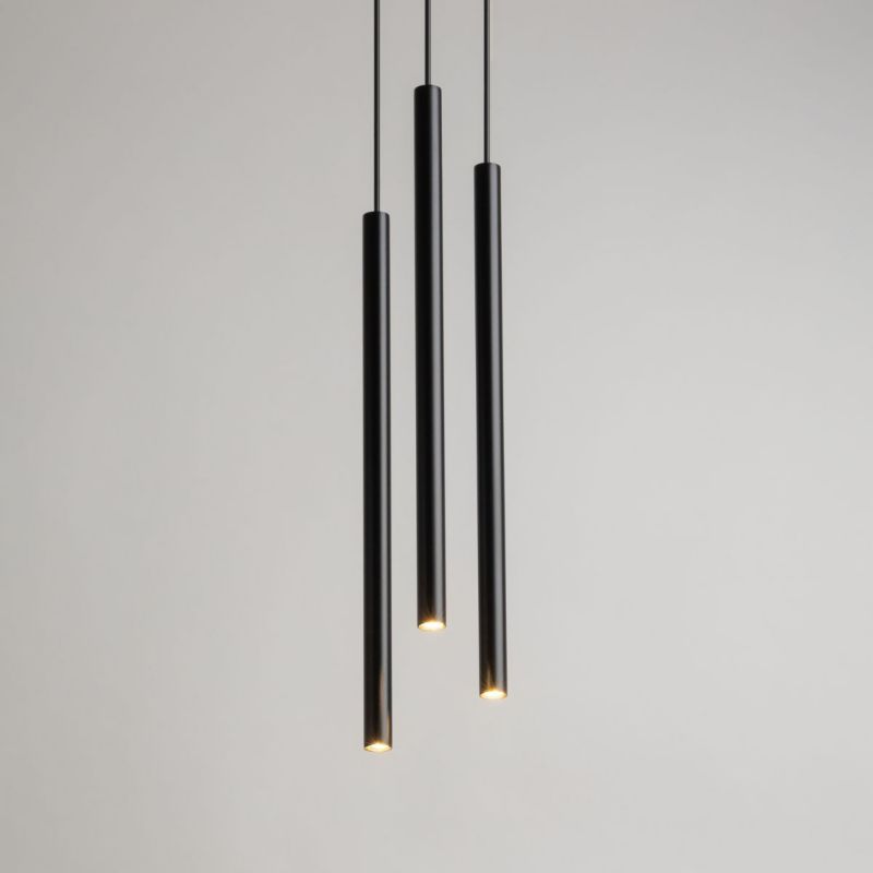 Lampa wisząca Sigma Lighting Sopel 4391 czarna dekoracyjna 3xG9 x 3W 1 szt.