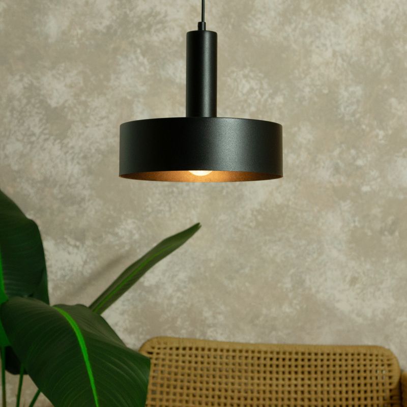 Lampa wisząca Sigma Lighting Vitrum 7286 czarna styl klasyczny 1xE27 x 1 szt.
