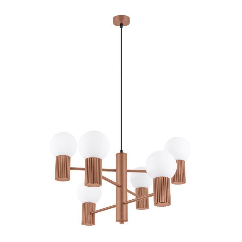 Lampa wisząca Sollux HALO mocca 6xG9x8W wym:230x64x64cm IP20 -1 szt.