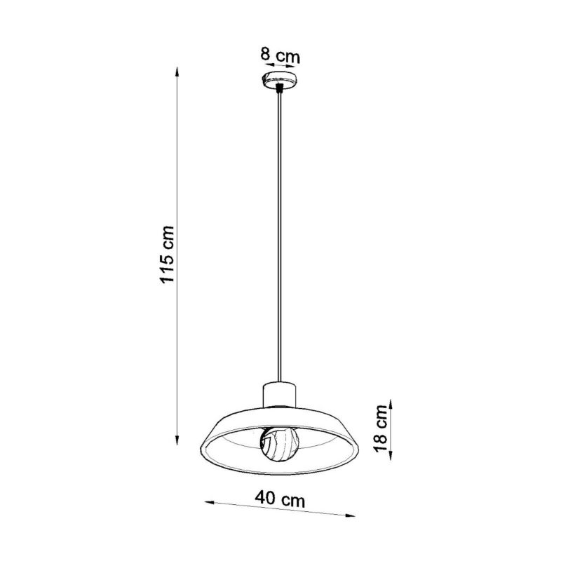 Lampa wisząca Sollux Lighting AFRA 1 szt.