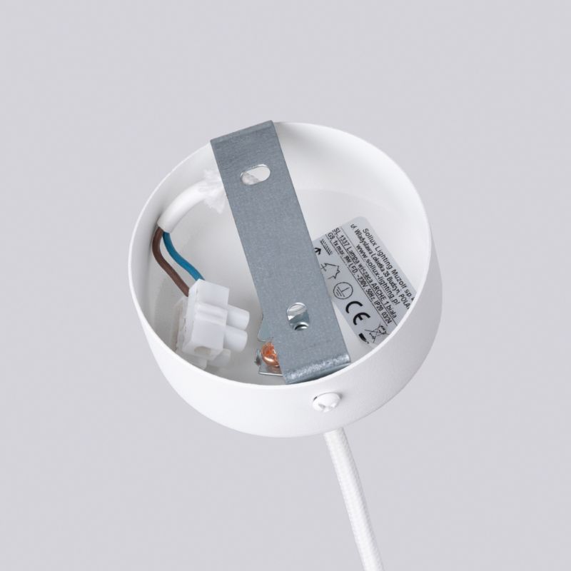 Lampa wisząca Sollux Lighting ARCHE 1 biała 1 szt.