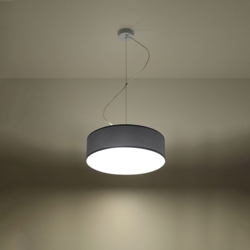 Lampa wisząca Sollux Lighting ARENA 35 szara 1 szt.