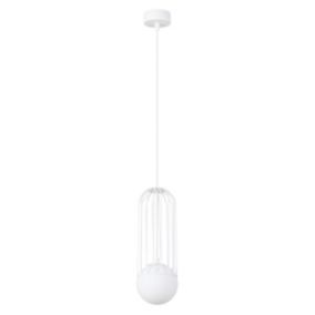 Lampa wisząca Sollux Lighting BRINA 1 biała 1 szt.