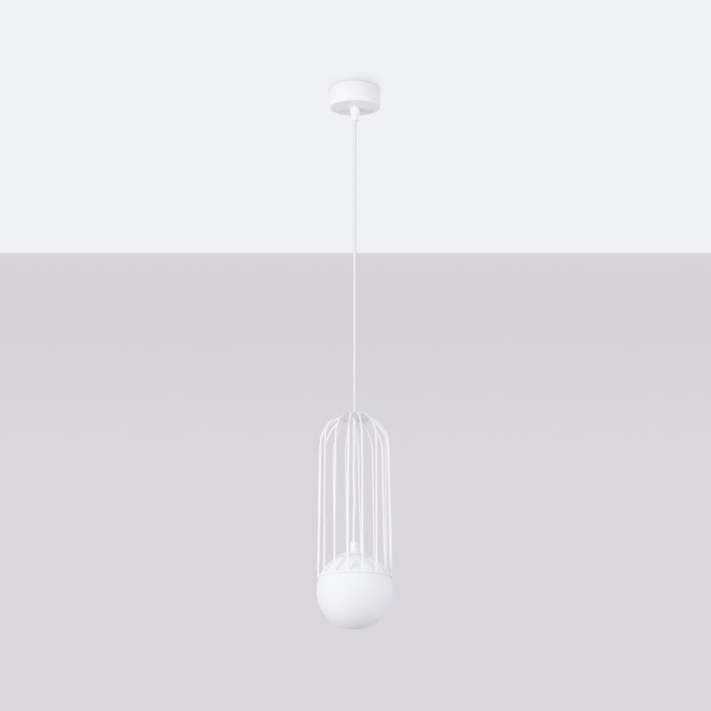 Lampa wisząca Sollux Lighting BRINA 1 biała 1 szt.
