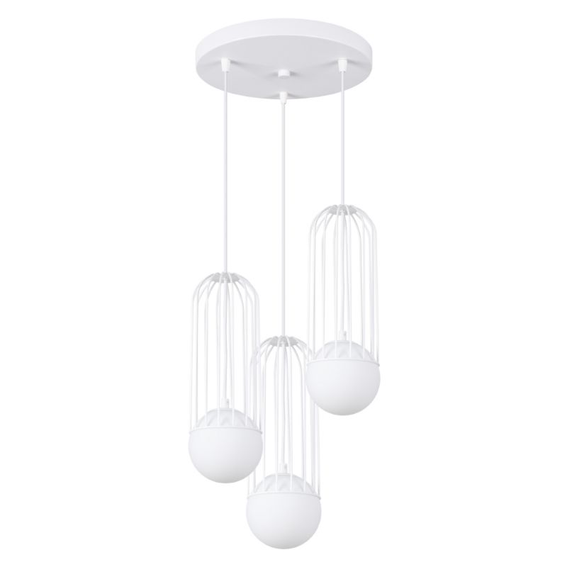 Lampa wisząca Sollux Lighting BRINA 3P biała 1 szt.