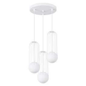 Lampa wisząca Sollux Lighting BRINA 3P biała 1 szt.