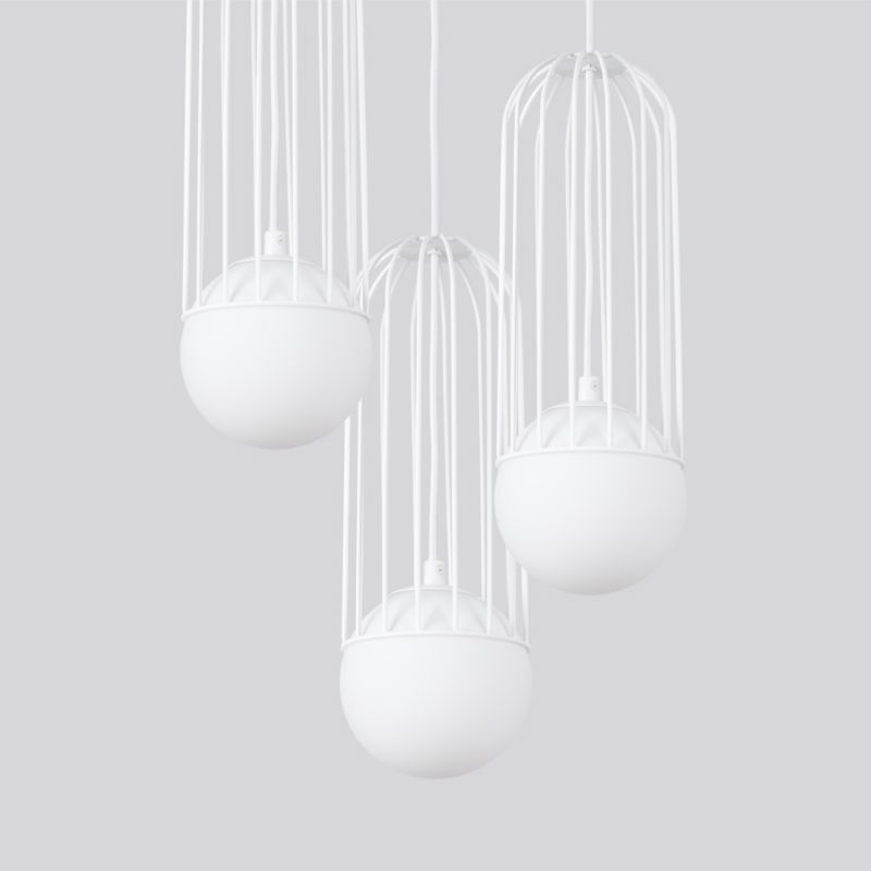 Lampa wisząca Sollux Lighting BRINA 3P biała 1 szt.