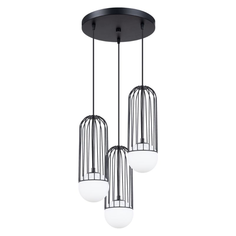 Lampa wisząca Sollux Lighting BRINA 3P czarna 1 szt.
