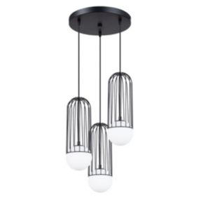 Lampa wisząca Sollux Lighting BRINA 3P czarna 1 szt.