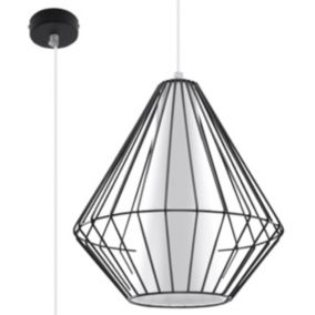 Lampa wisząca Sollux Lighting DEMI czarna 1 szt.