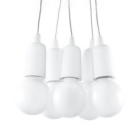 Lampa wisząca Sollux Lighting DIEGO 5 biała 1 szt.