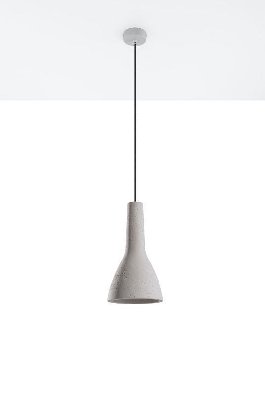 Lampa wisząca Sollux Lighting Empoli 7799 szara punktowa betonowa nad stół 1xE27 x 60W 1 szt.
