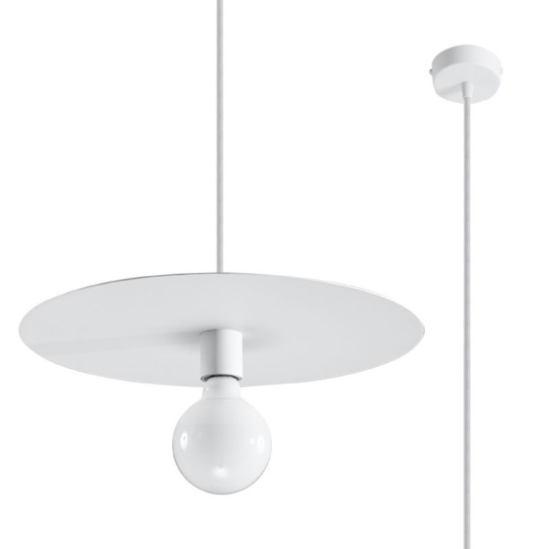 Lampa wisząca Sollux Lighting FLAVIO biała 1 szt.