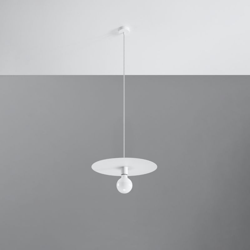 Lampa wisząca Sollux Lighting FLAVIO biała 1 szt.