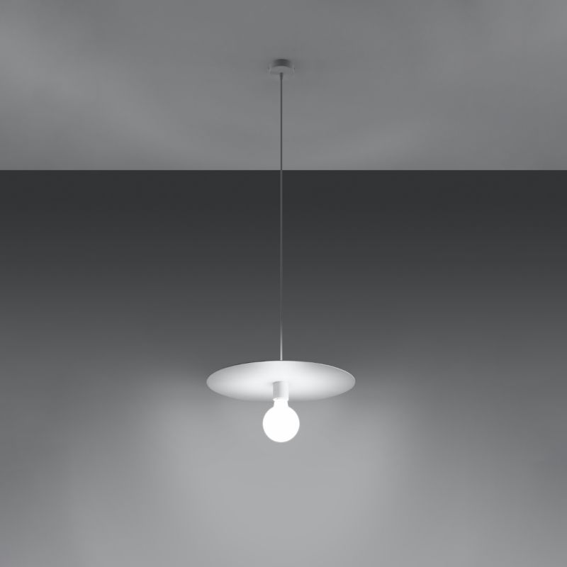 Lampa wisząca Sollux Lighting FLAVIO biała 1 szt.