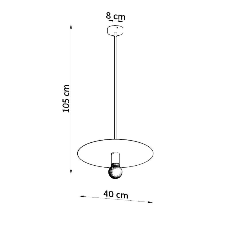 Lampa wisząca Sollux Lighting FLAVIO biała 1 szt.