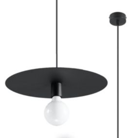 Lampa wisząca Sollux Lighting FLAVIO czarna 1 szt.