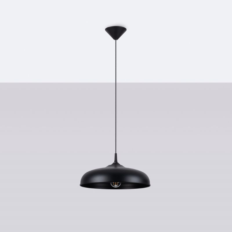 Lampa wisząca Sollux Lighting GINA czarna 1 szt.