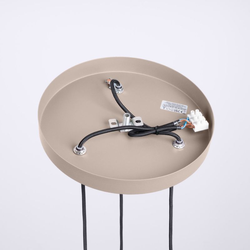 Lampa wisząca Sollux Lighting Halo 7655 taupo-biała nowoczesna 3xG9 x 1 szt.