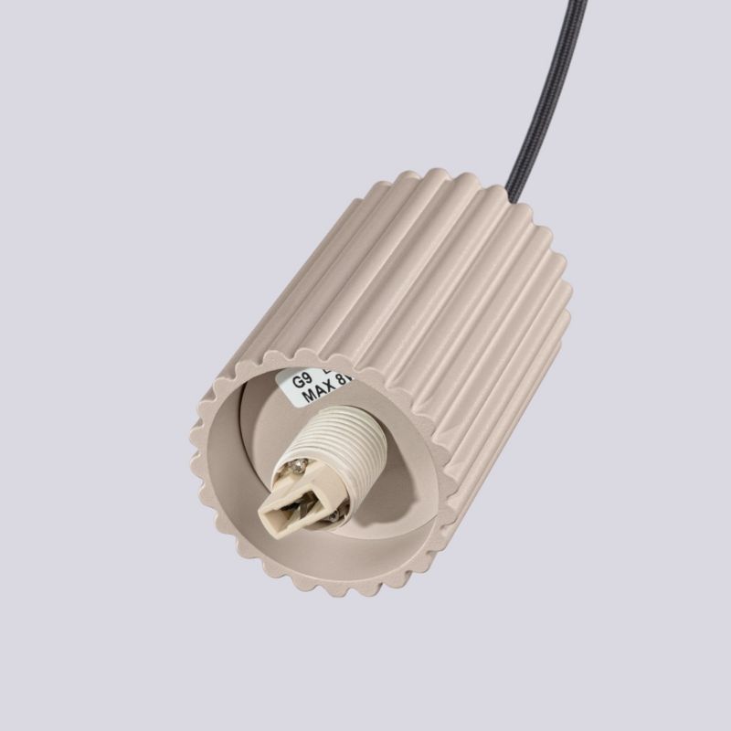 Lampa wisząca Sollux Lighting Halo 7655 taupo-biała nowoczesna 3xG9 x 1 szt.