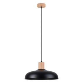 Lampa wisząca Sollux Lighting INDY czarna 1 szt.