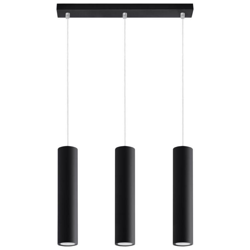 Lampa wisząca Sollux Lighting LAGOS 3L czarny 1 szt.