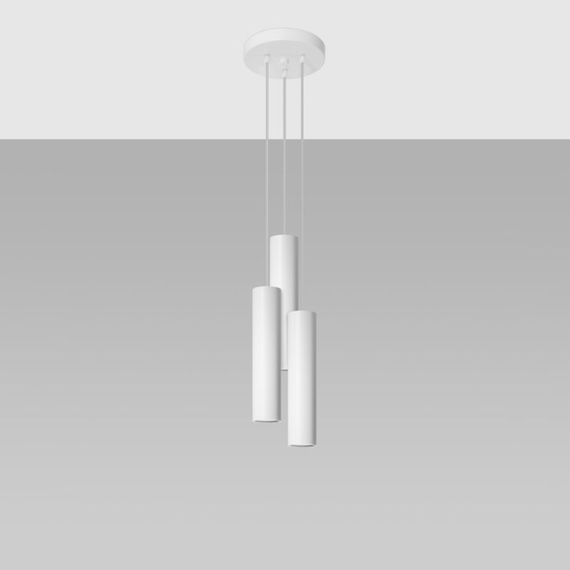 Lampa wisząca Sollux Lighting LAGOS 3P biały 1 szt.