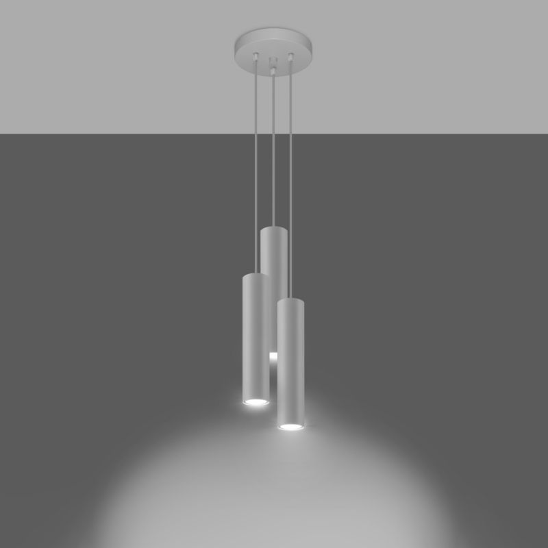 Lampa wisząca Sollux Lighting LAGOS 3P biały 1 szt.