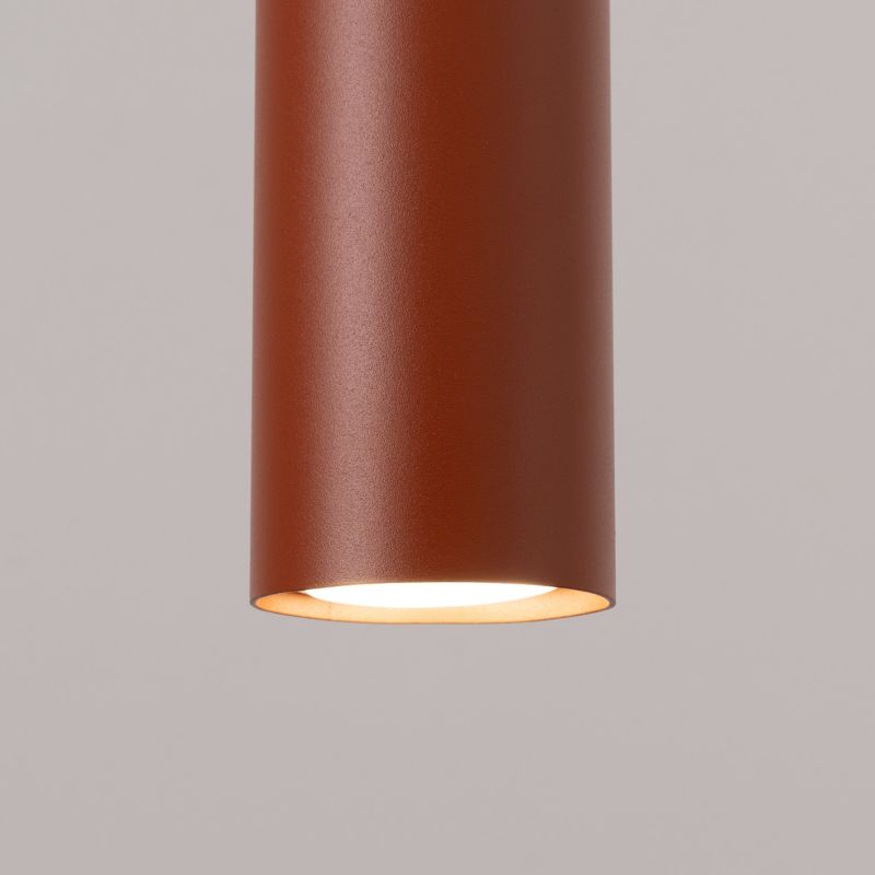 Lampa wisząca Sollux Lighting Lagos 4795 ochra czerwona nowoczesna 3xGU10 x 1 szt.