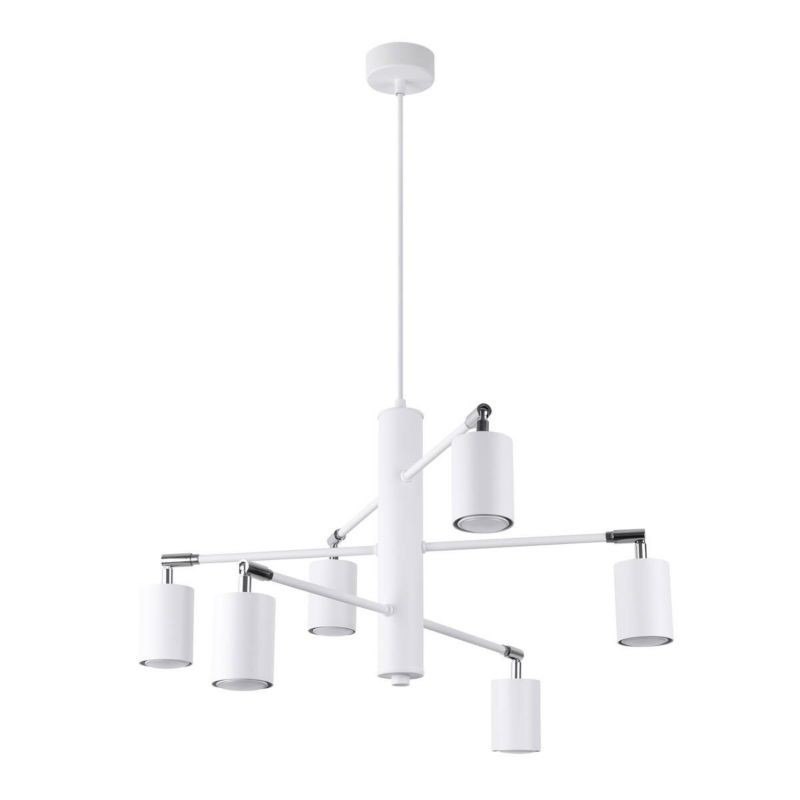 Lampa wisząca Sollux Lighting Lemmi 5538 biała nowoczesna 6xGU10 x 1 szt.
