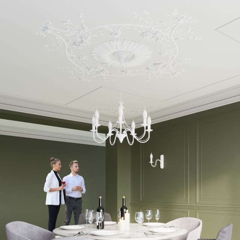 Lampa wisząca Sollux Lighting Minerwa 7x40W biała E14 stal 80x60 cm 1 szt.