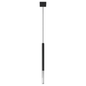 Lampa wisząca Sollux Lighting MOZAICA 1 czarny/chrom 1 szt.