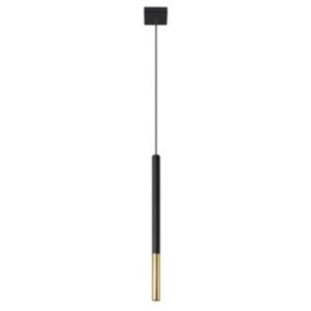 Lampa wisząca Sollux Lighting MOZAICA 1 czarny/złoto 1 szt.