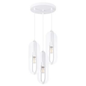 Lampa wisząca Sollux Lighting NICUS 3P biała 1 szt.
