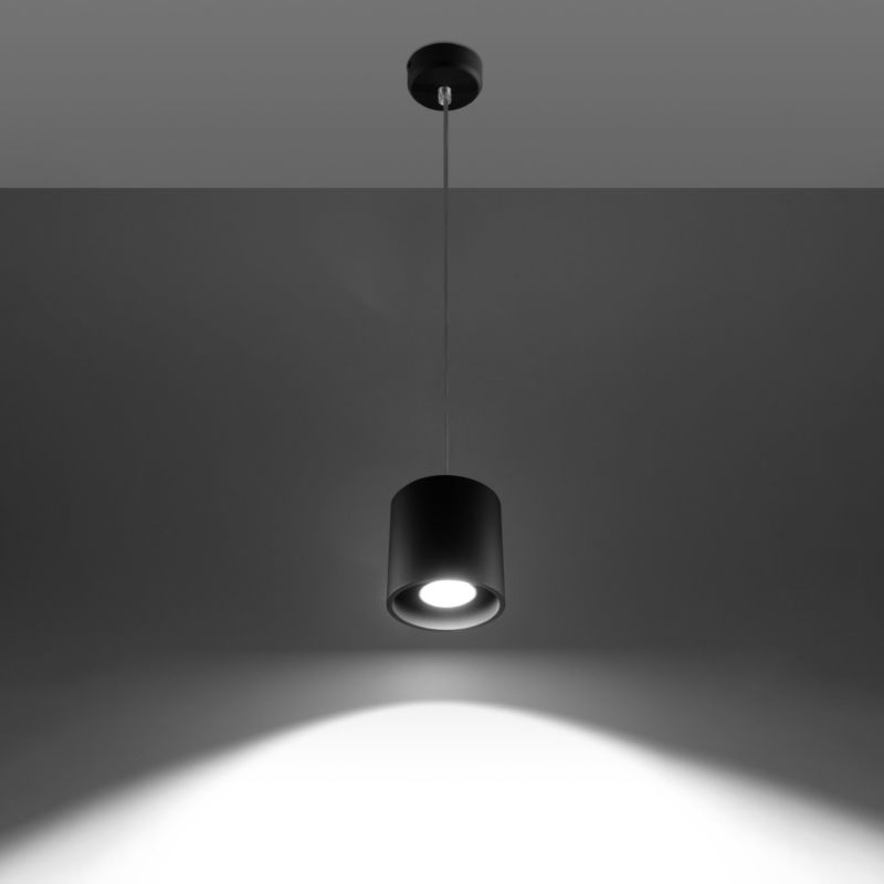 Lampa wisząca Sollux Lighting ORBIS 1 czarny 1 szt.