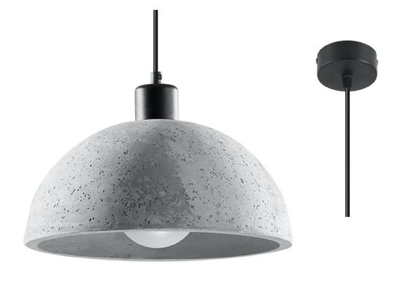 Lampa wisząca Sollux Lighting Pablito 1674 czarno-biała szerokość 18 cm 1xE27 x 60W 1 szt.