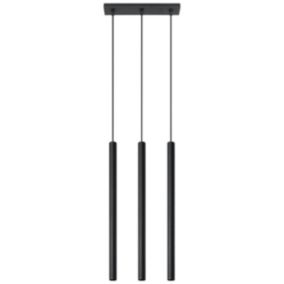 Lampa wisząca Sollux Lighting PASTELO 3 czarna 1 szt.