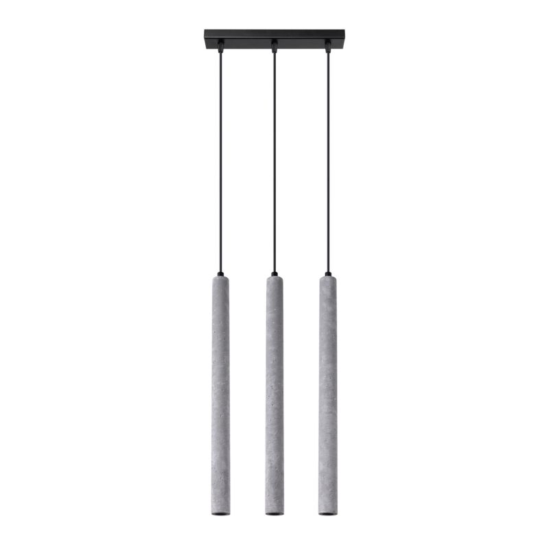 Lampa wisząca Sollux Lighting PASTELO 3L beton 1 szt.