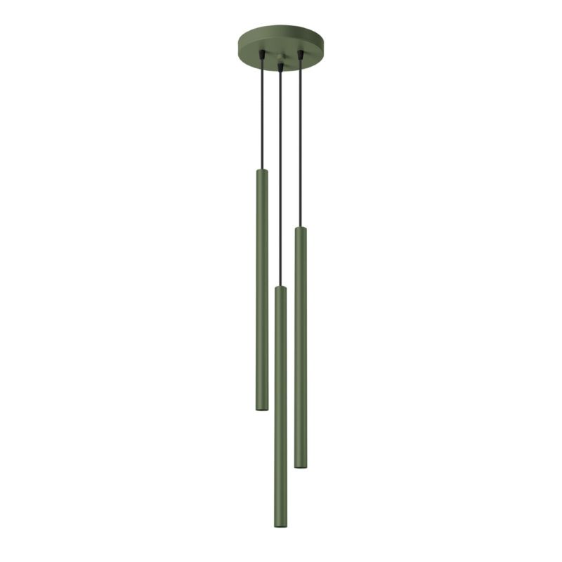 Lampa wisząca Sollux Lighting Pastelo 5099 zielony oliwkowy nowoczesna 3xG9 x 1 szt.