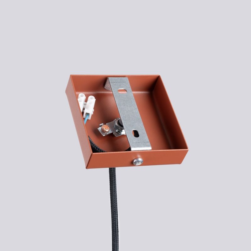Lampa wisząca Sollux Lighting Pastelo 5129 ochra czerwona nowoczesna 1xG9 x 1 szt.