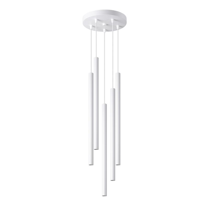 Lampa wisząca Sollux Lighting PASTELO 5P biała 1 szt.
