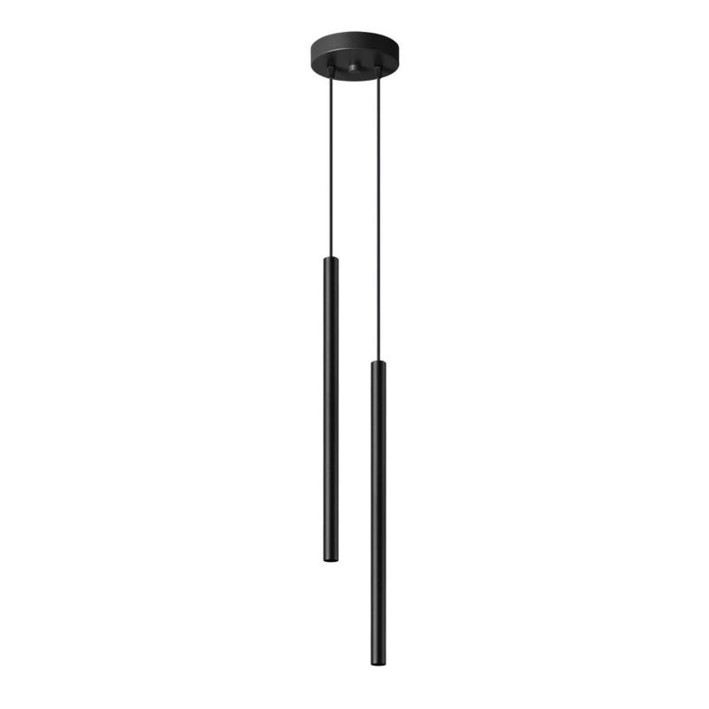 Lampa wisząca Sollux Lighting Pastelo czarna 2 tuby 2xG9 x 8W 1 szt.