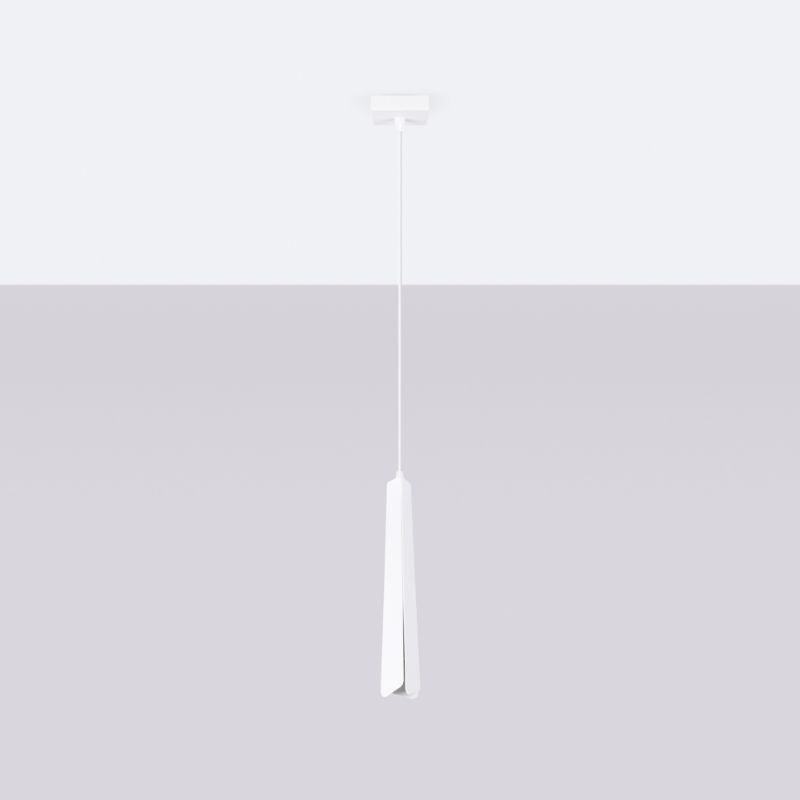 Lampa wisząca Sollux Lighting PRYSM 1 biała 1 szt.