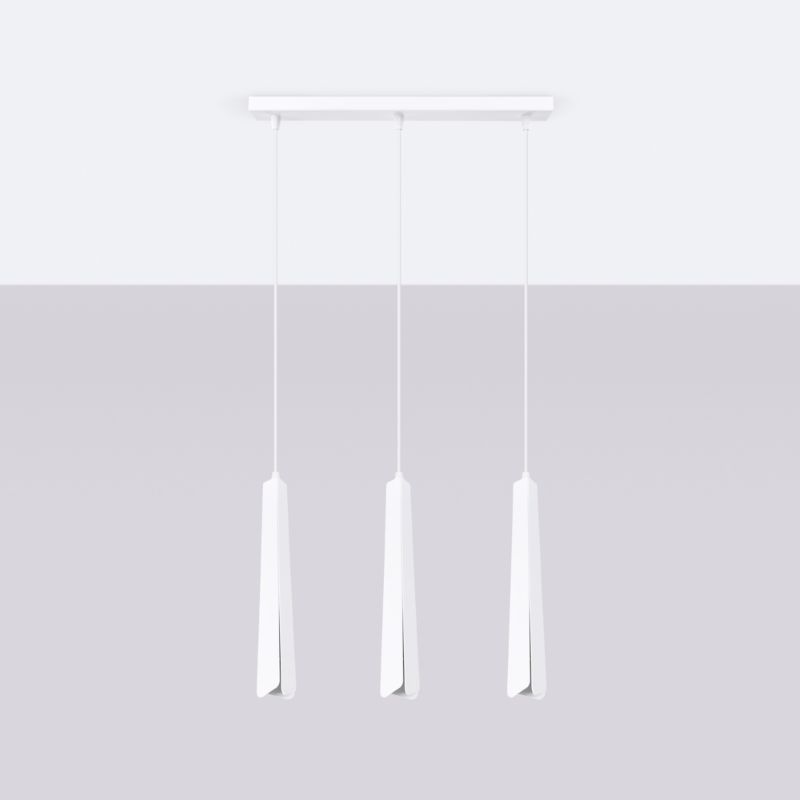 Lampa wisząca Sollux Lighting PRYSM 3L biała 1 szt.