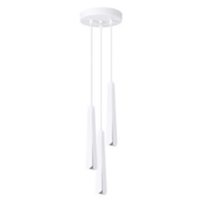 Lampa wisząca Sollux Lighting PRYSM 3P biała 1 szt.