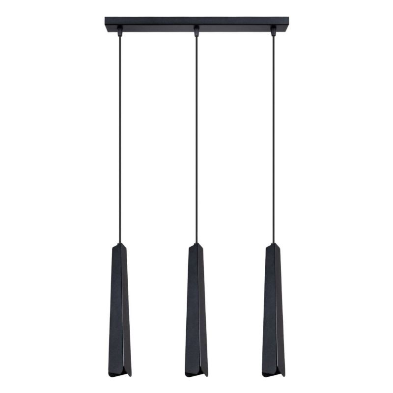 Lampa wisząca Sollux Lighting Prysm 5121 czarna tuba 3xG9 x 8W 1 szt.