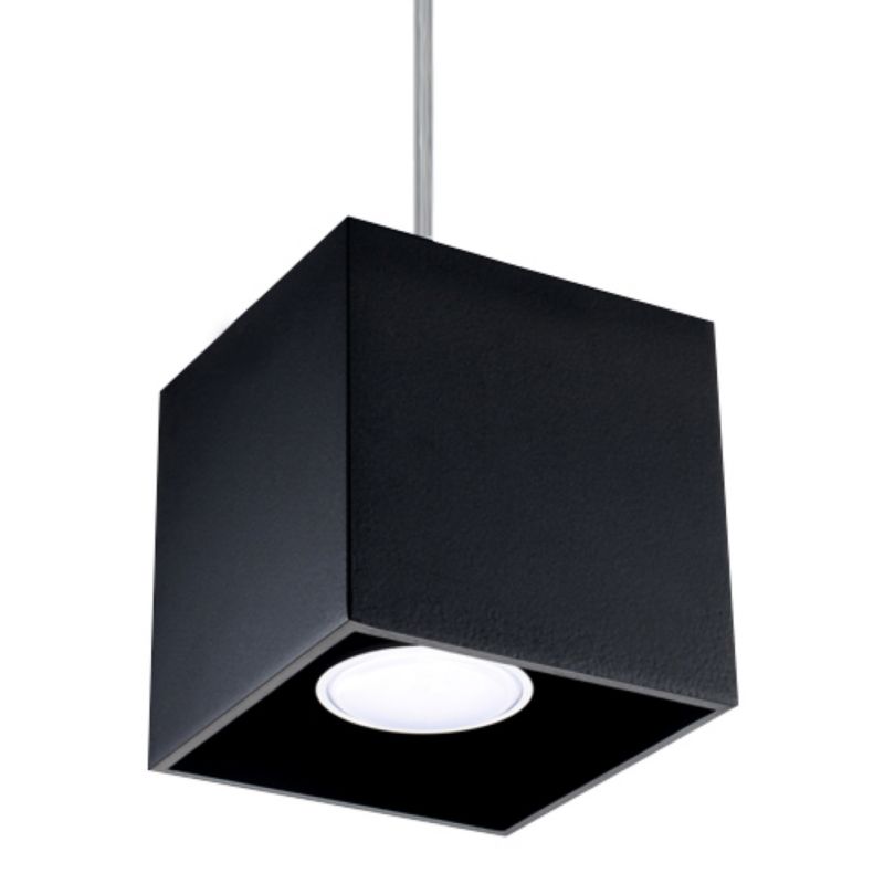 Lampa wisząca Sollux Lighting QUAD 1 czarny 1 szt.