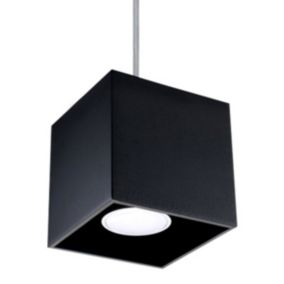 Lampa wisząca Sollux Lighting QUAD 1 czarny 1 szt.