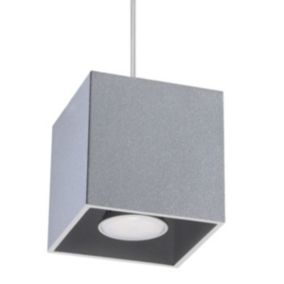Lampa wisząca Sollux Lighting QUAD 1 szary 1 szt.